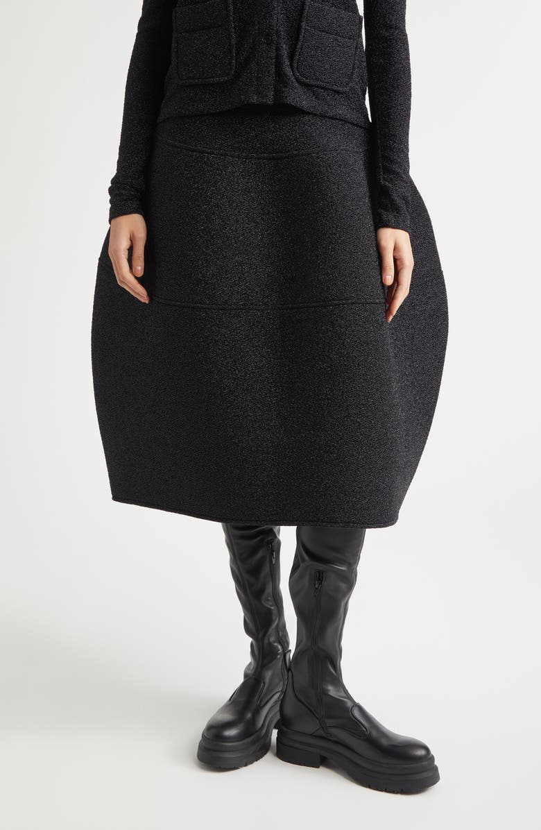 MELITTA BAUMEISTER Foamy Ball Padded Glitter Skirt, Main, color, Black