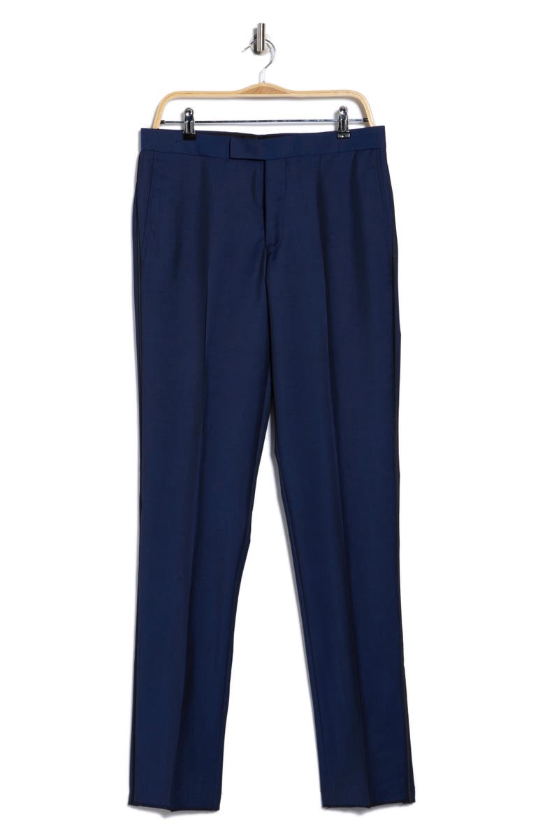 Ted Baker London Tuxedo Pants, Alternate, color, Navy