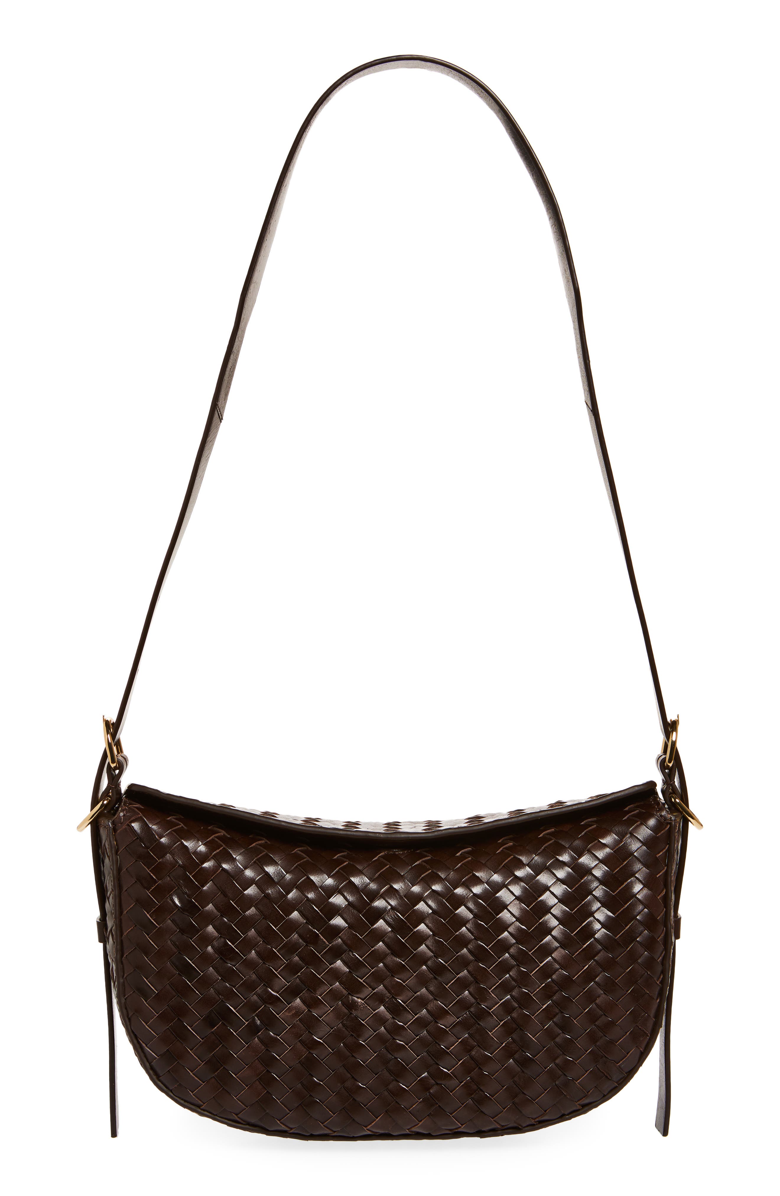 & Other Stories Braided Leather Shoulder Bag, Main, color, 