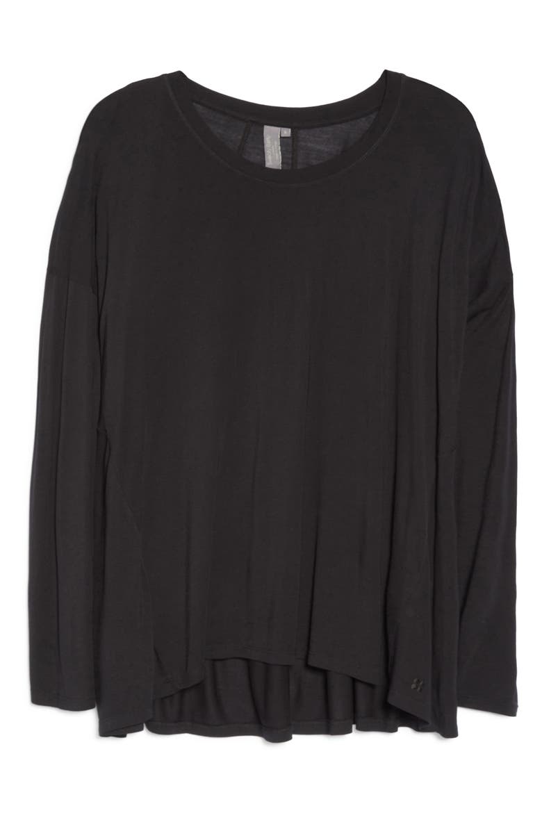 Easy Peazy Long Sleeve Shirt, Alternate, color, BLACK