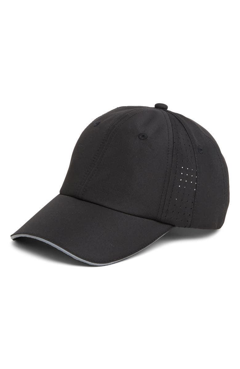 Z by Zella Perforated Baseball Cap, Main, color,