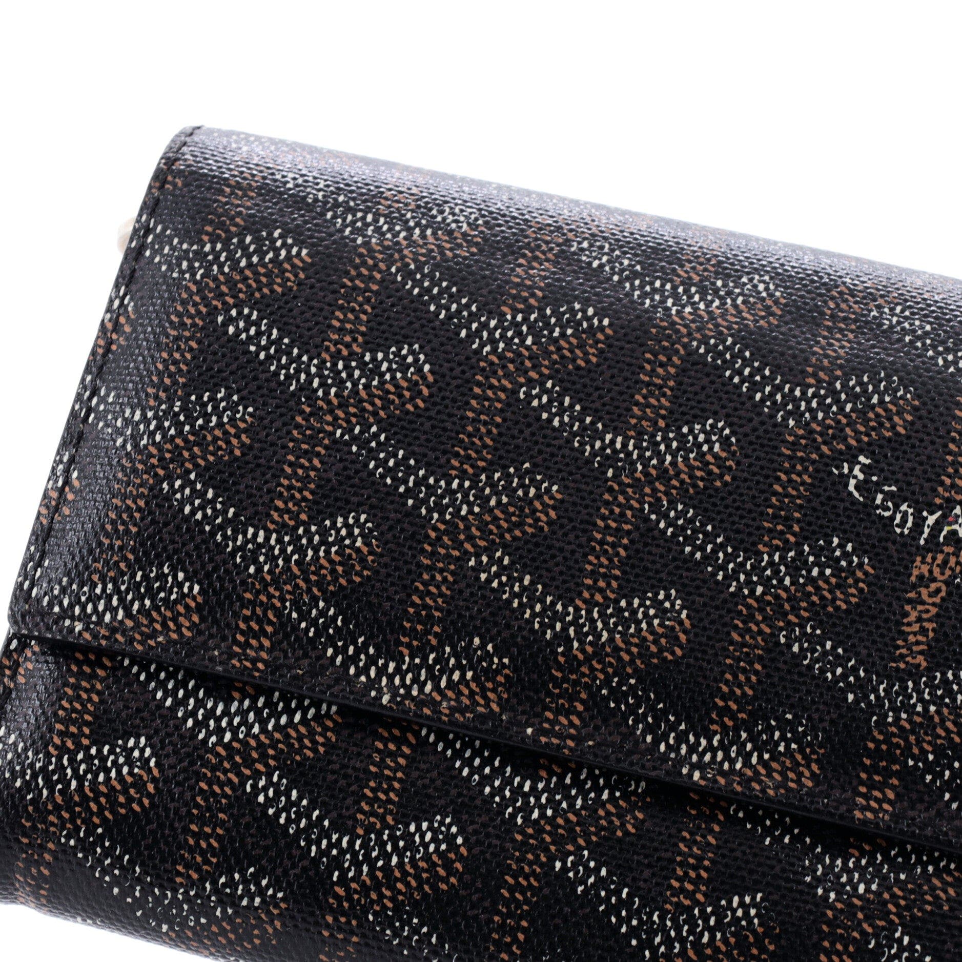 Varenne Wallet Coated Canvas Long, Alternate, color, Black