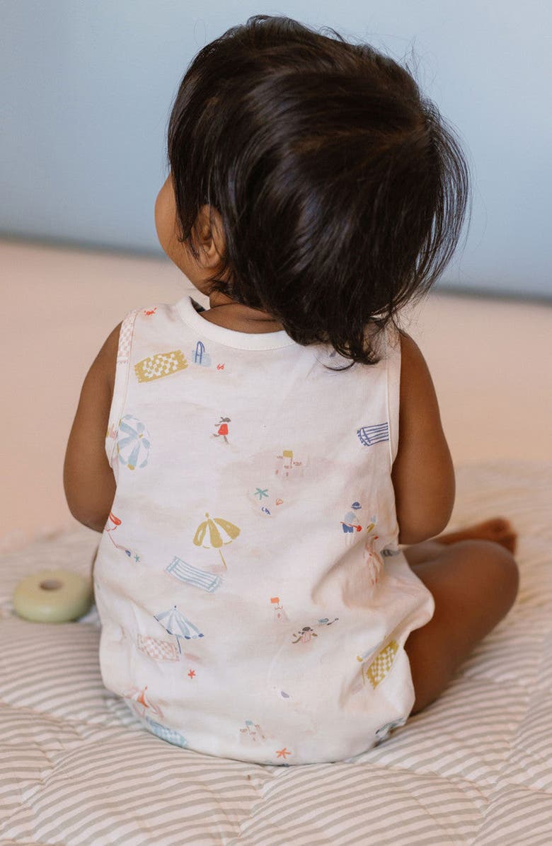 Pehr Sleeveless Organic Cotton Bodysuit, Alternate, color,