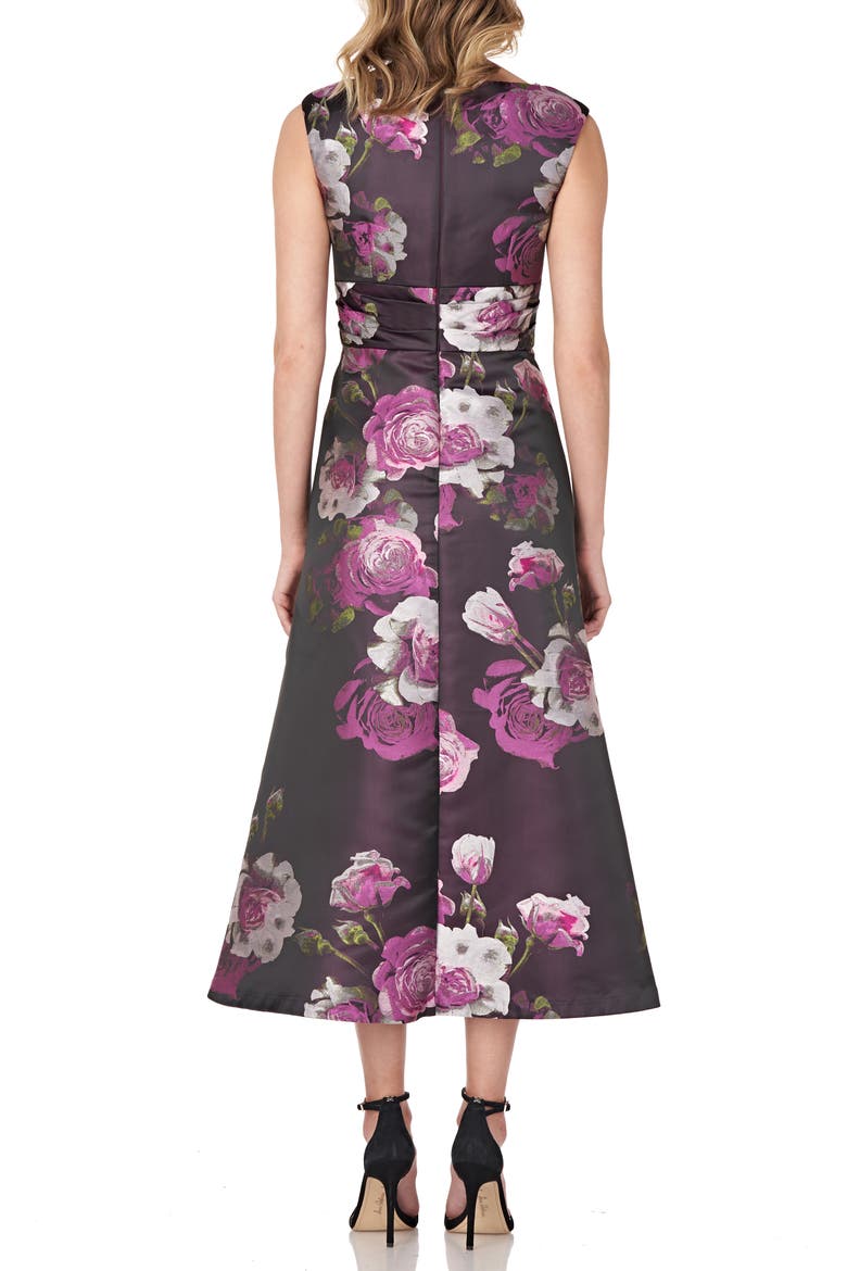 Vivienne Floral Dress, Alternate, color, PLUM MULTI