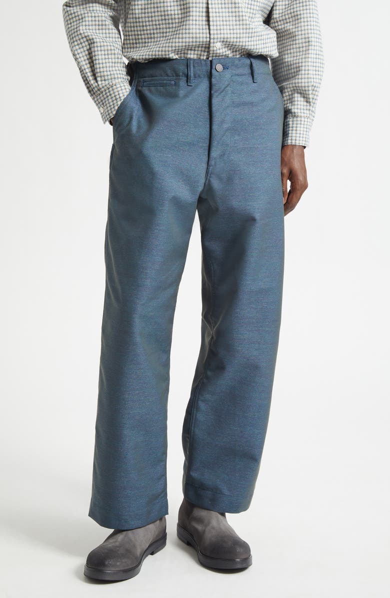 BEAMS MIL Iridescent Twill Pants, Main, color, Blue