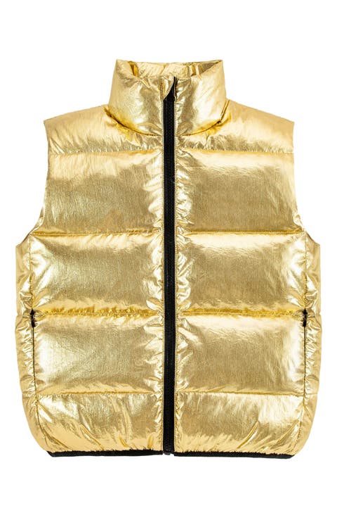 Kids' Fiona Metallic Puffer Vest