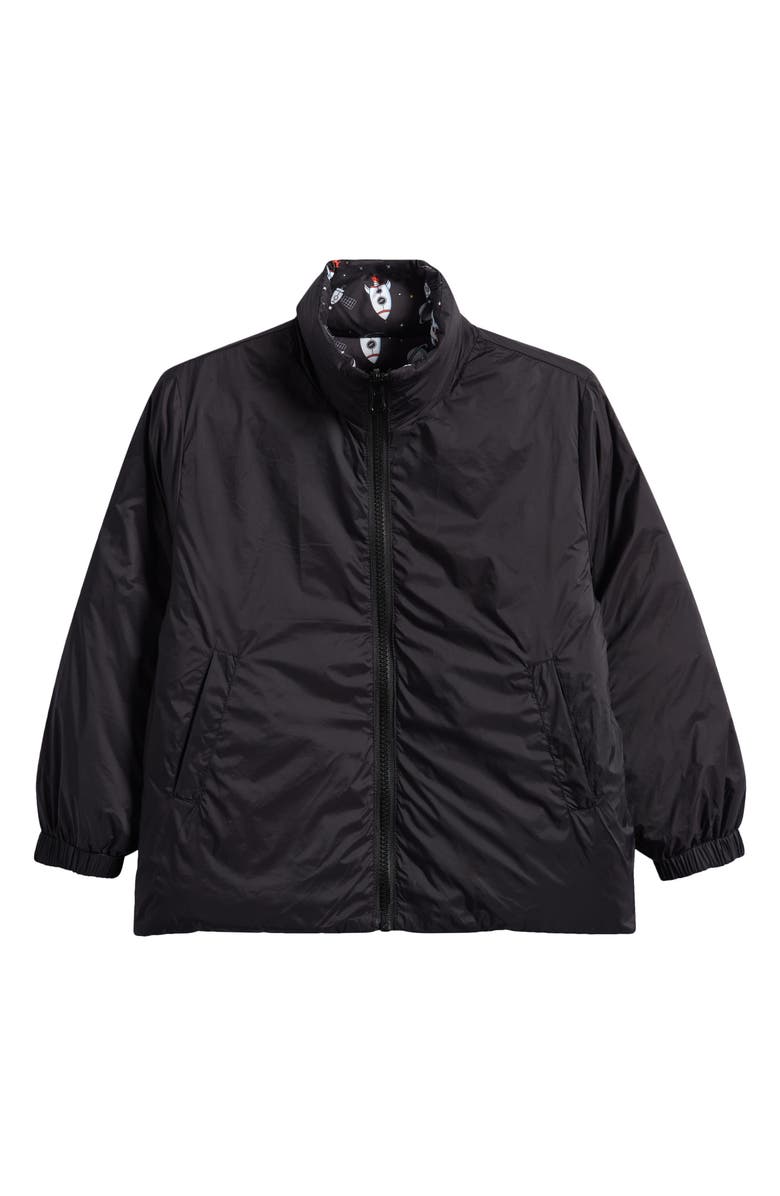 CALONIE Kids' Blake Reversible Down Puffer Jacket, Alternate, color, Black