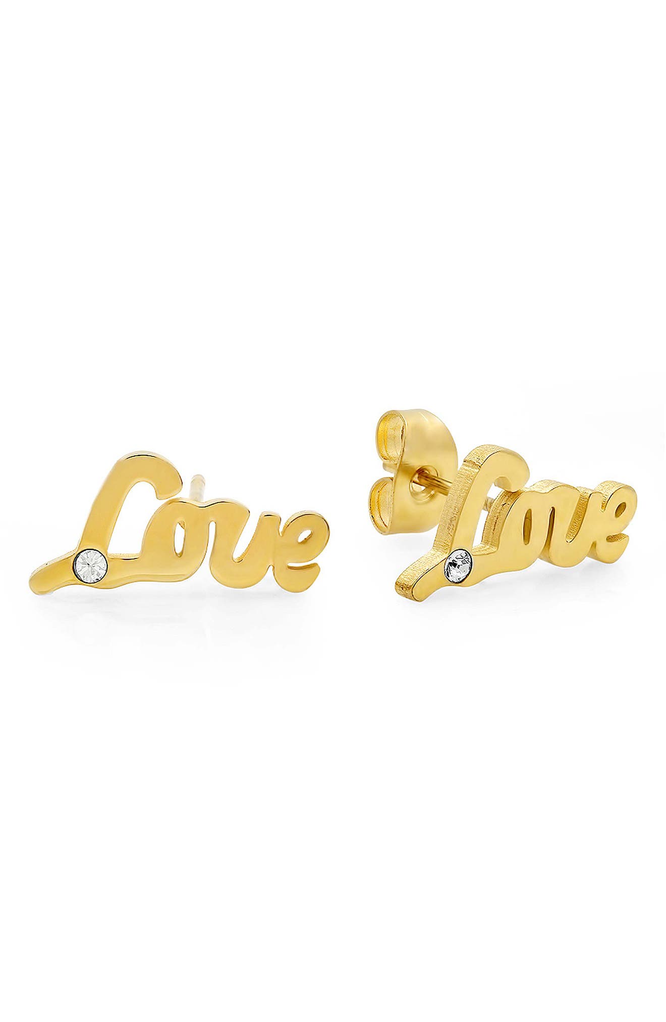 Love Swarovski Crystal Stud Earrings