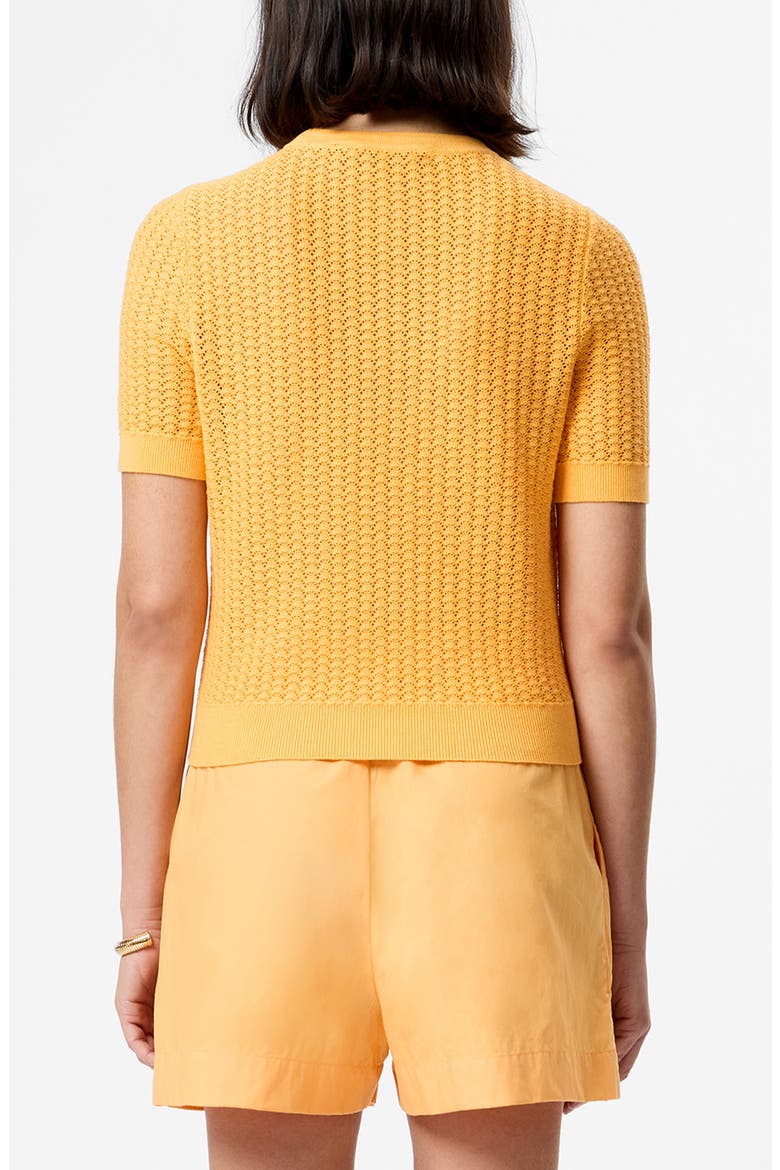 Mozart Micro Scallop Stitch Top, Alternate, color, CLEMENTINE
