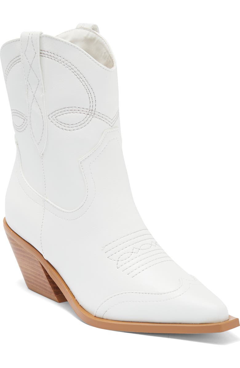 Billini Udel Western Bootie, Main, color, White