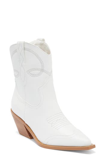 Billini Udel Western Bootie In White