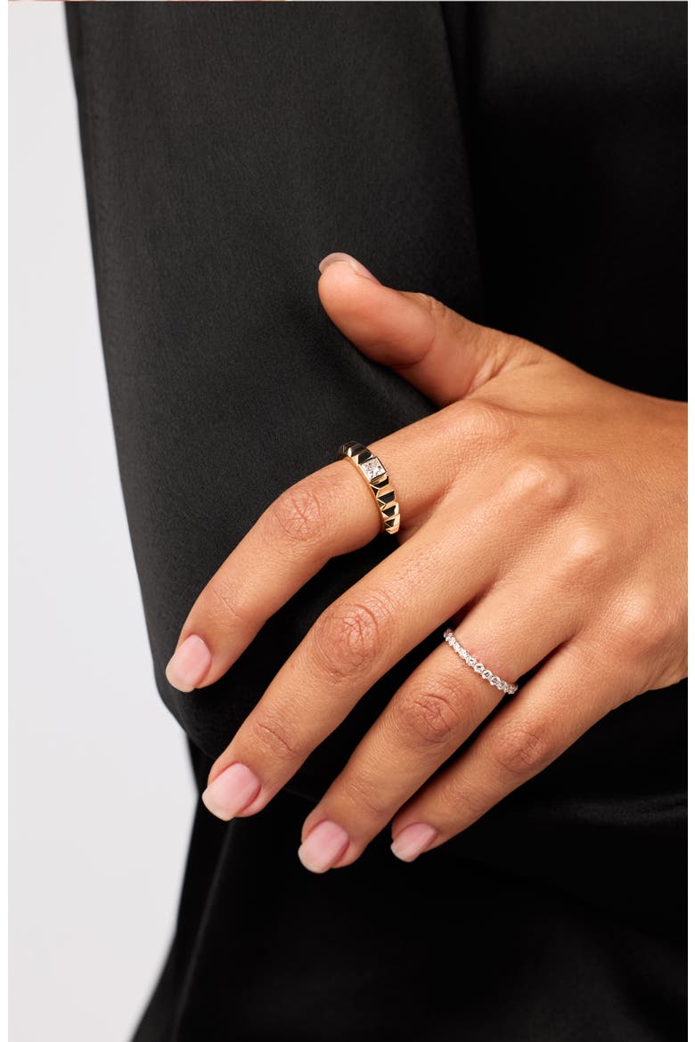Solid Yellow Gold - Diamond Astrid Ring, Alternate, color, Gold