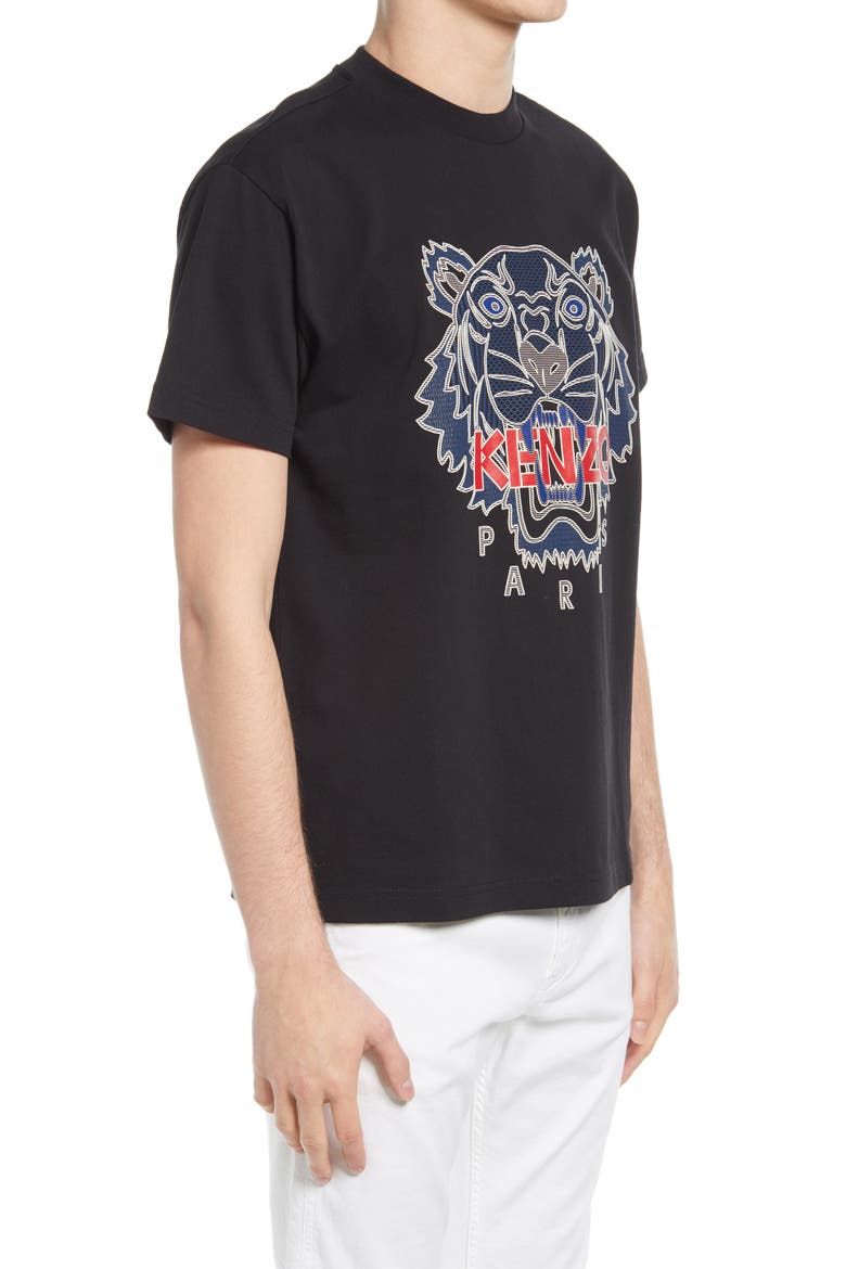 Silicone Scuba Tiger T-Shirt, Alternate, color, BLACK