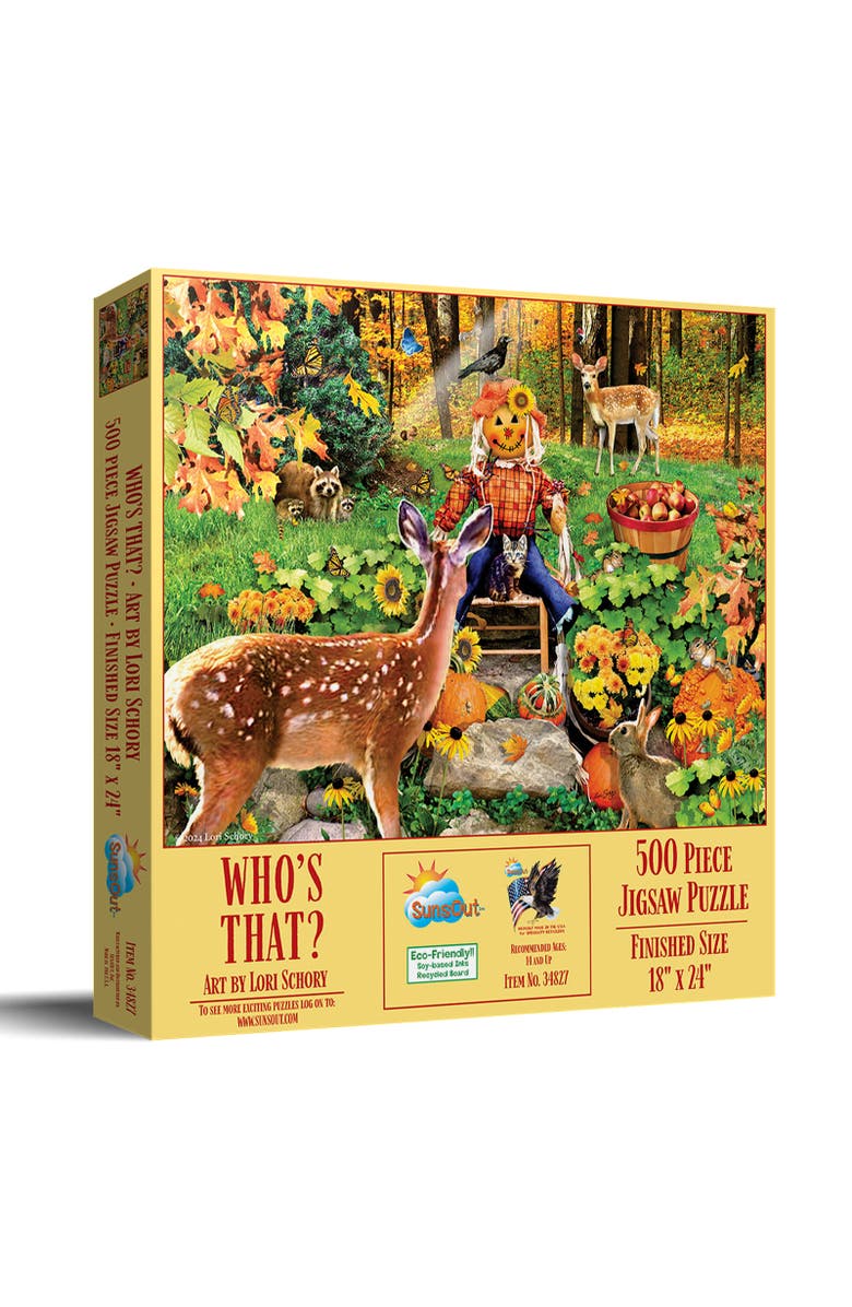 Sunsout Whose That? 500 piece Jigsaw Puzzle for Adults, Main, color, Multicolor