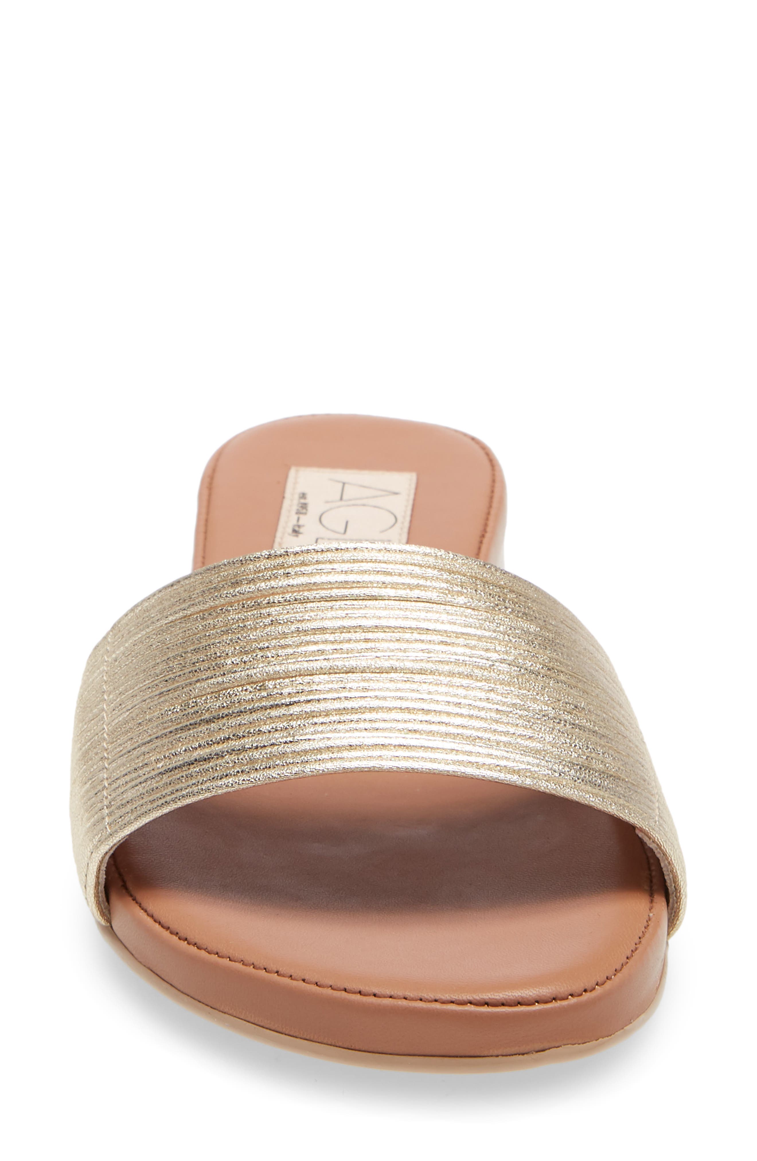 Shelby Slide Sandal, Alternate, color, PLATINUM CARAMEL