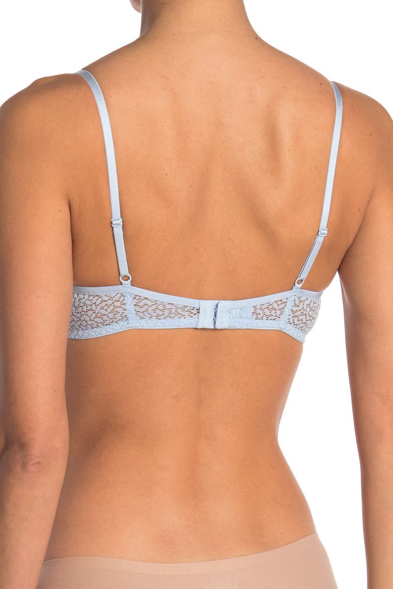 Modern Lace Unlined Demi Bra, Alternate, color, SKY