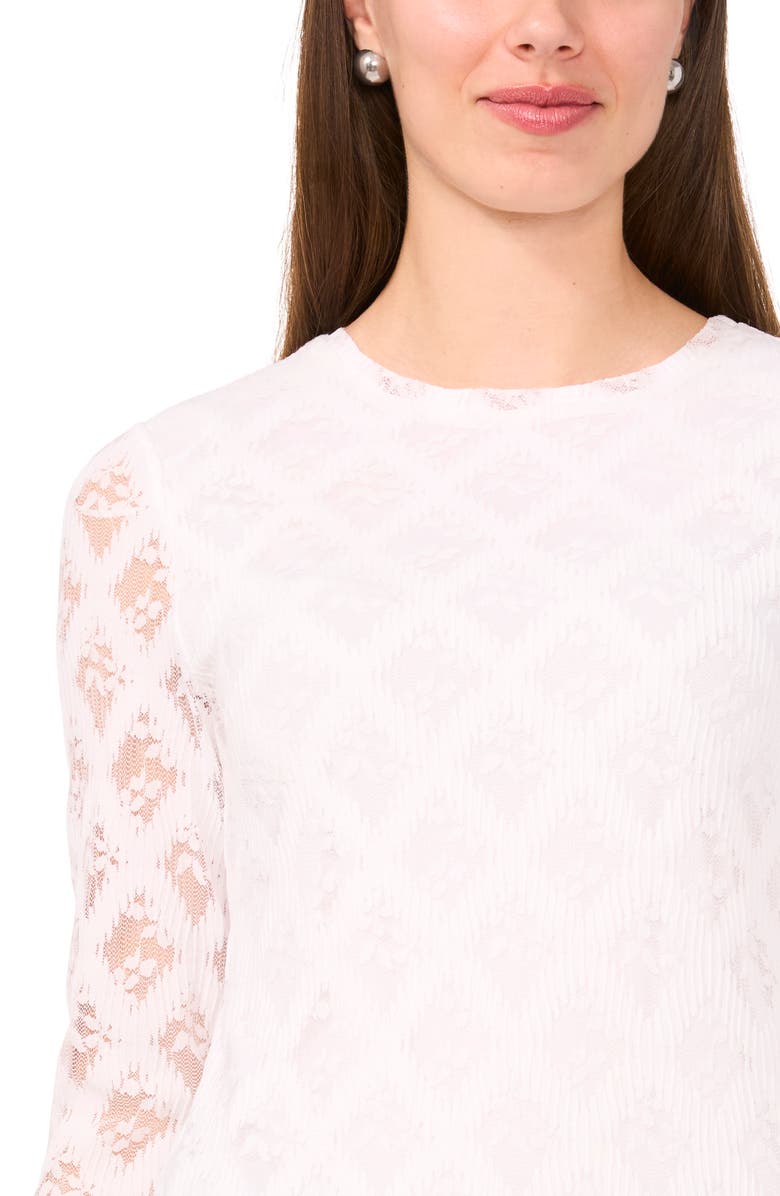 Halogen<sup>®</sup> Lace Three-Quarter Sleeve Top, Alternate, color, 