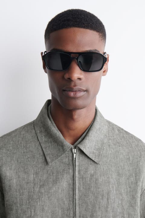 Rectangular Aviator Sunglasses