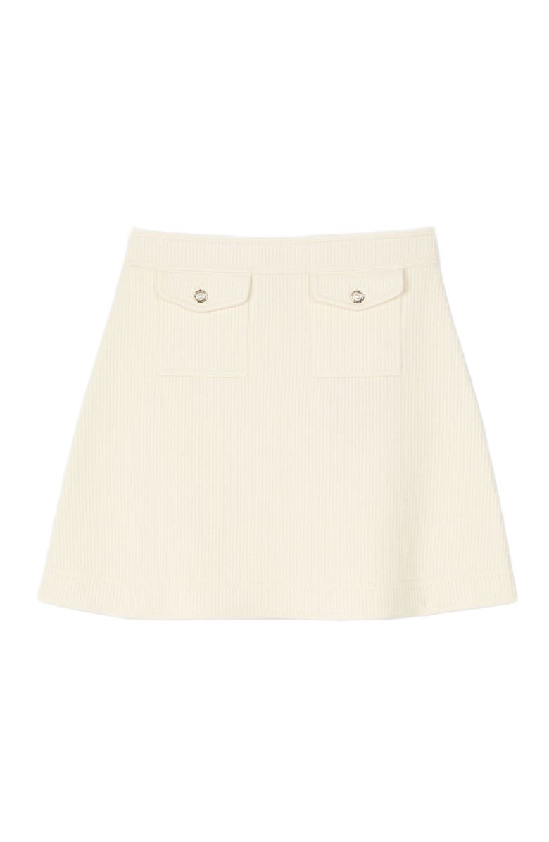 SANDRO Mini rib-knit skirt, Alternate, color, 