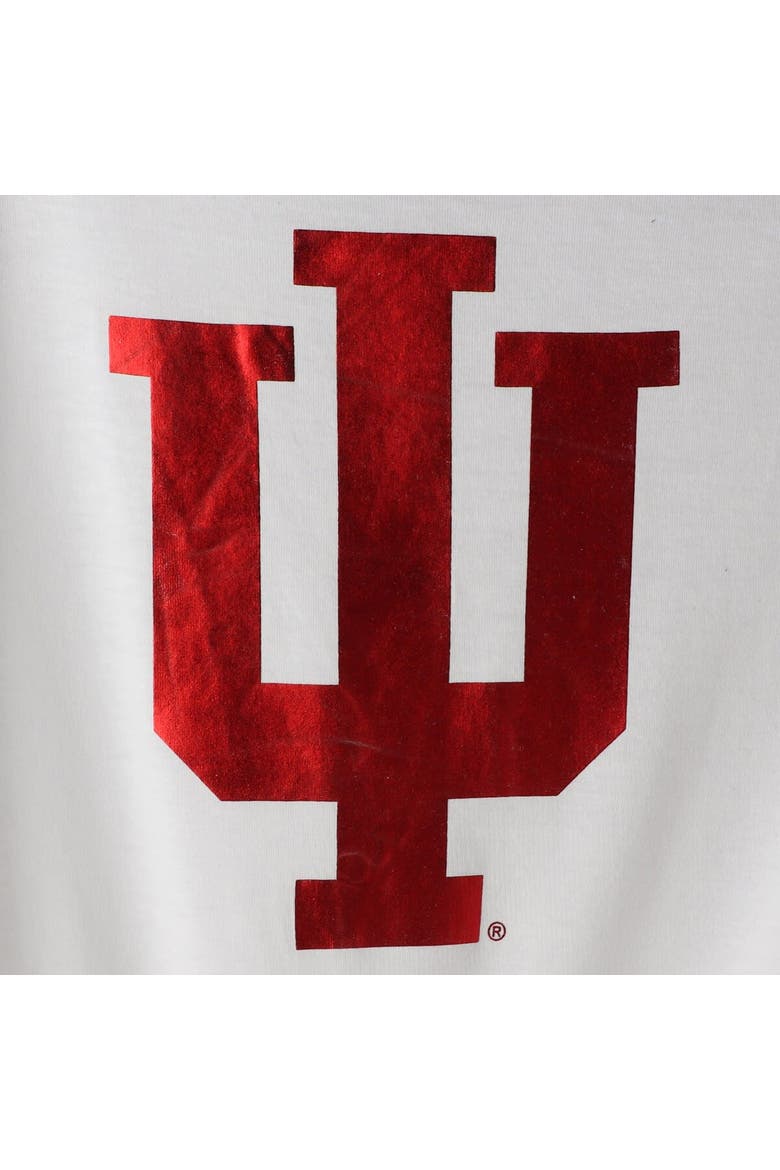 Women's Colosseum White Indiana Hoosiers Trey Dolman Long Sleeve T-Shirt, Alternate, color, White