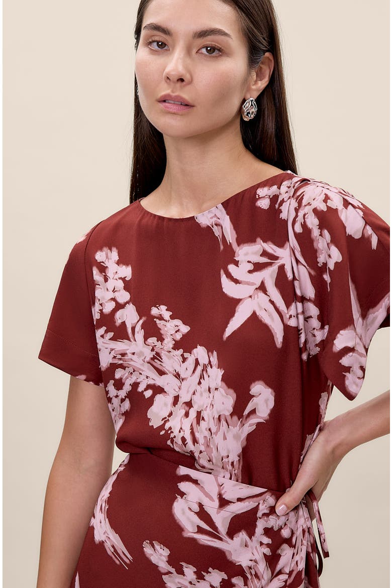 Ciara Wrap Dress, Alternate, color, Aberdeen Combo