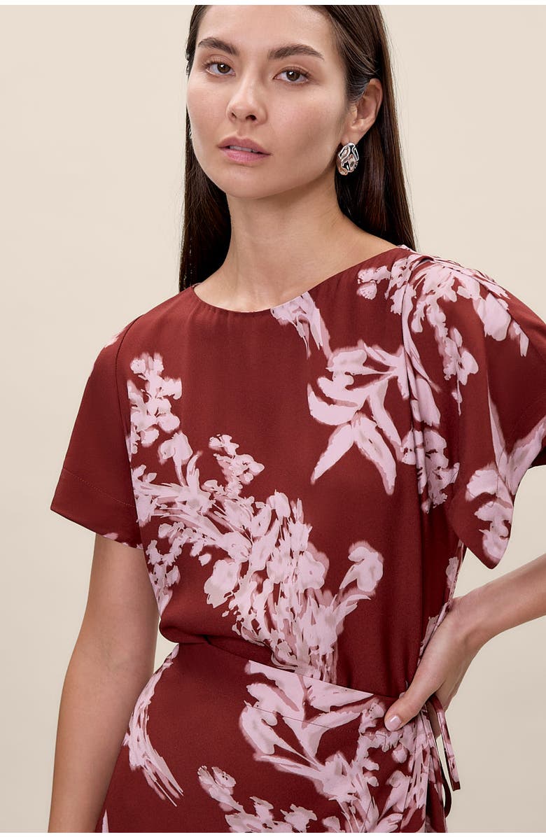 Rebecca Taylor Ciara Wrap Dress, Alternate, color, Aberdeen Combo