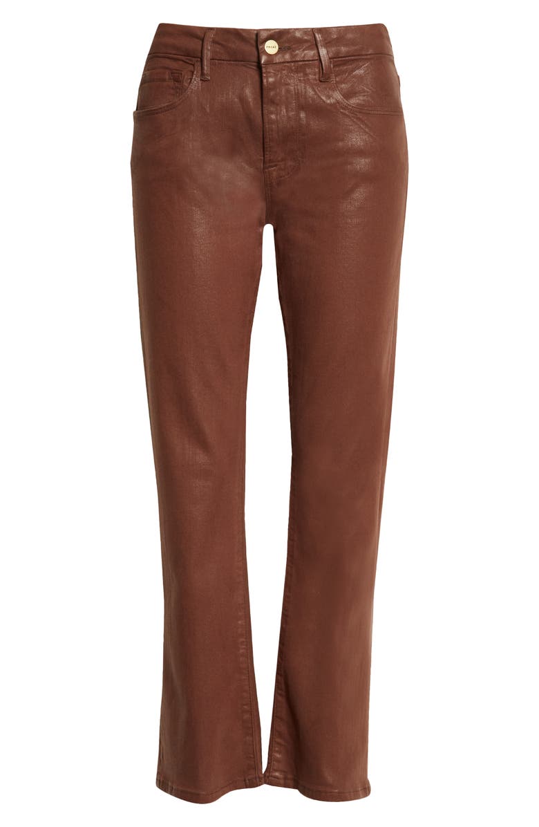 FRAME Le Crop Coated Mini Bootcut Jeans, Alternate, color, 