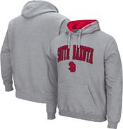COLOSSEUM Men's Colosseum Heathered Gray South Dakota Coyotes Arch and Logo Pullover Hoodie