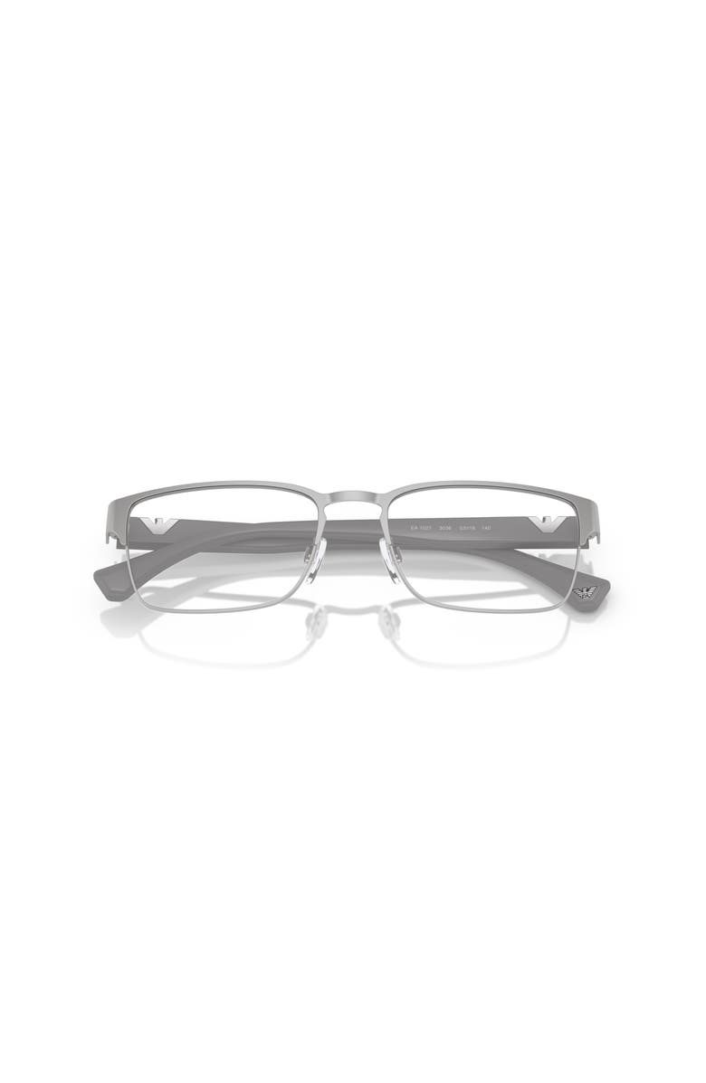 Emporio Armani 57mm Square optical glasses, Alternate, color, Silver