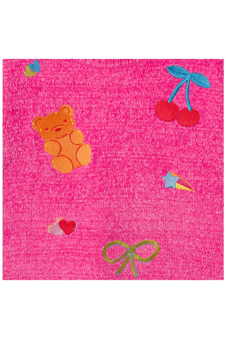 Kids' Embroidered Chenille Sweater, Alternate, color, PINK