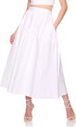 Susana Monaco Cotton Poplin Midi Skirt