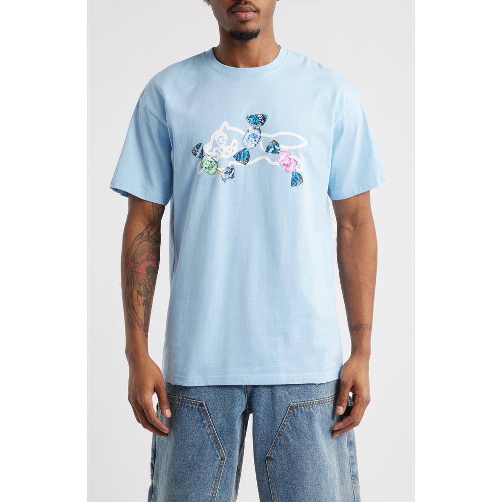 Icecream Candy Graphic T-shirt In Cerulean Blue