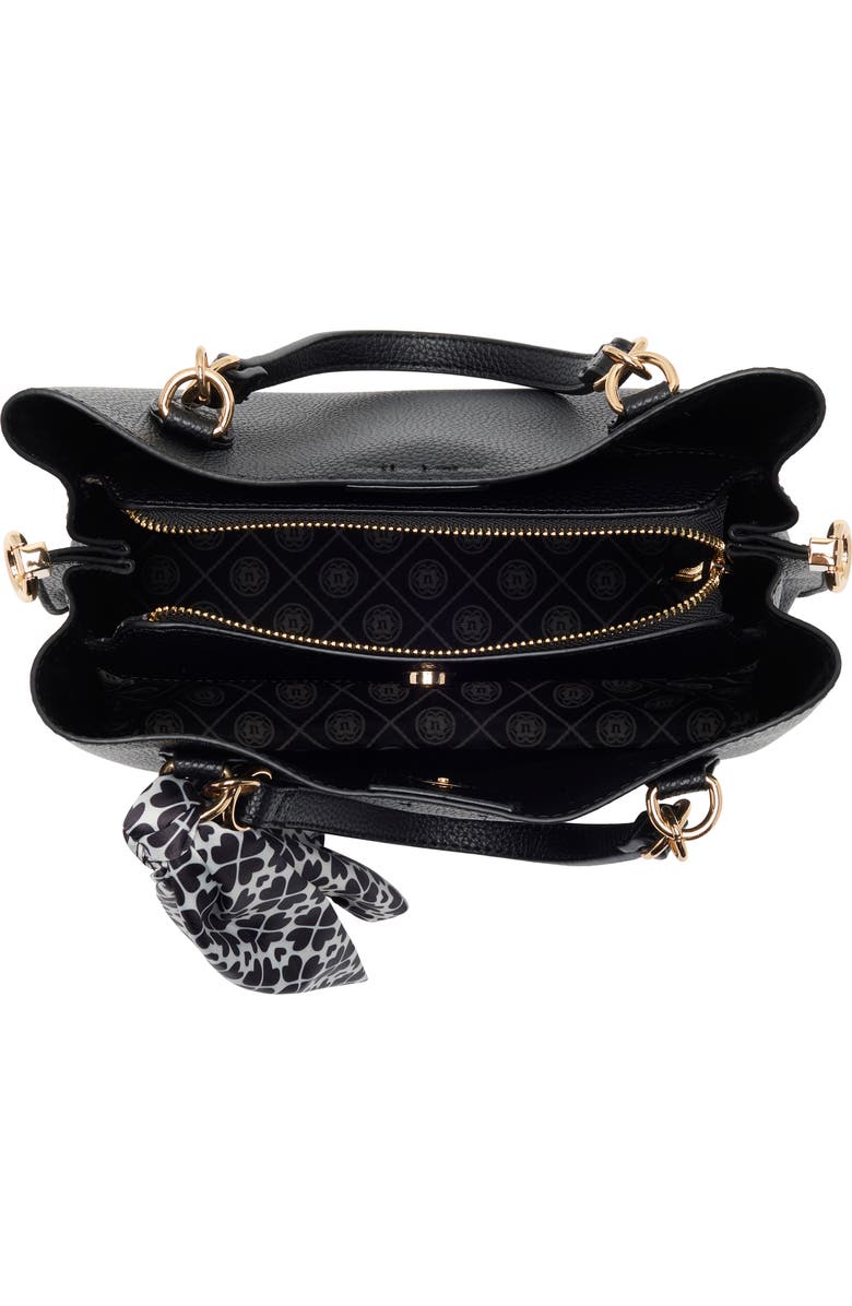 Nanette Lepore Bellamy Triple Compartment Satchel, Alternate, color, Black - Heart Geo Black