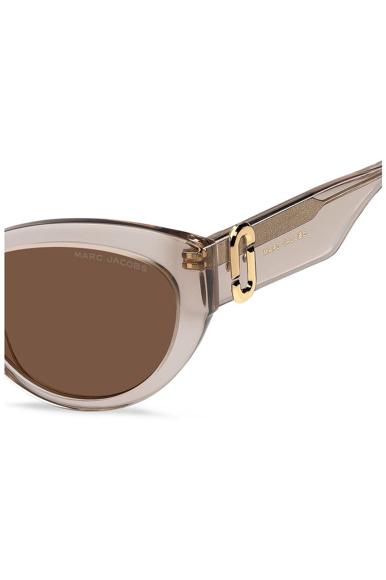 54mm Cat Eye Sunglasses, Alternate, color, NUDE/ BROWN