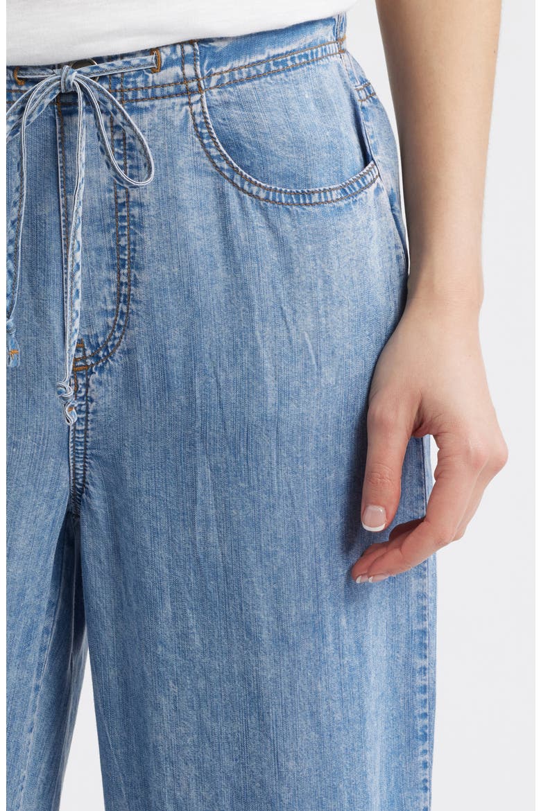 Cass Chambray Drawstring Pants, Alternate, color, MEDIUM WASH