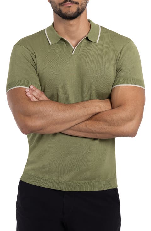 V-Neck Polo Sweater