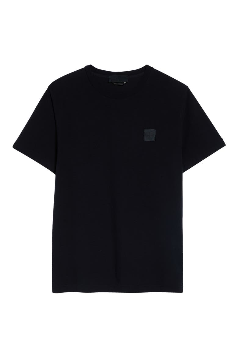 Compass Logo Patch Cotton T-Shirt, Main, color, V0020 NAVY BLUE