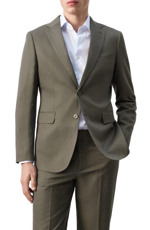 Amalfi Slim Fit Lyocell & Linen Blend Suit Jacket