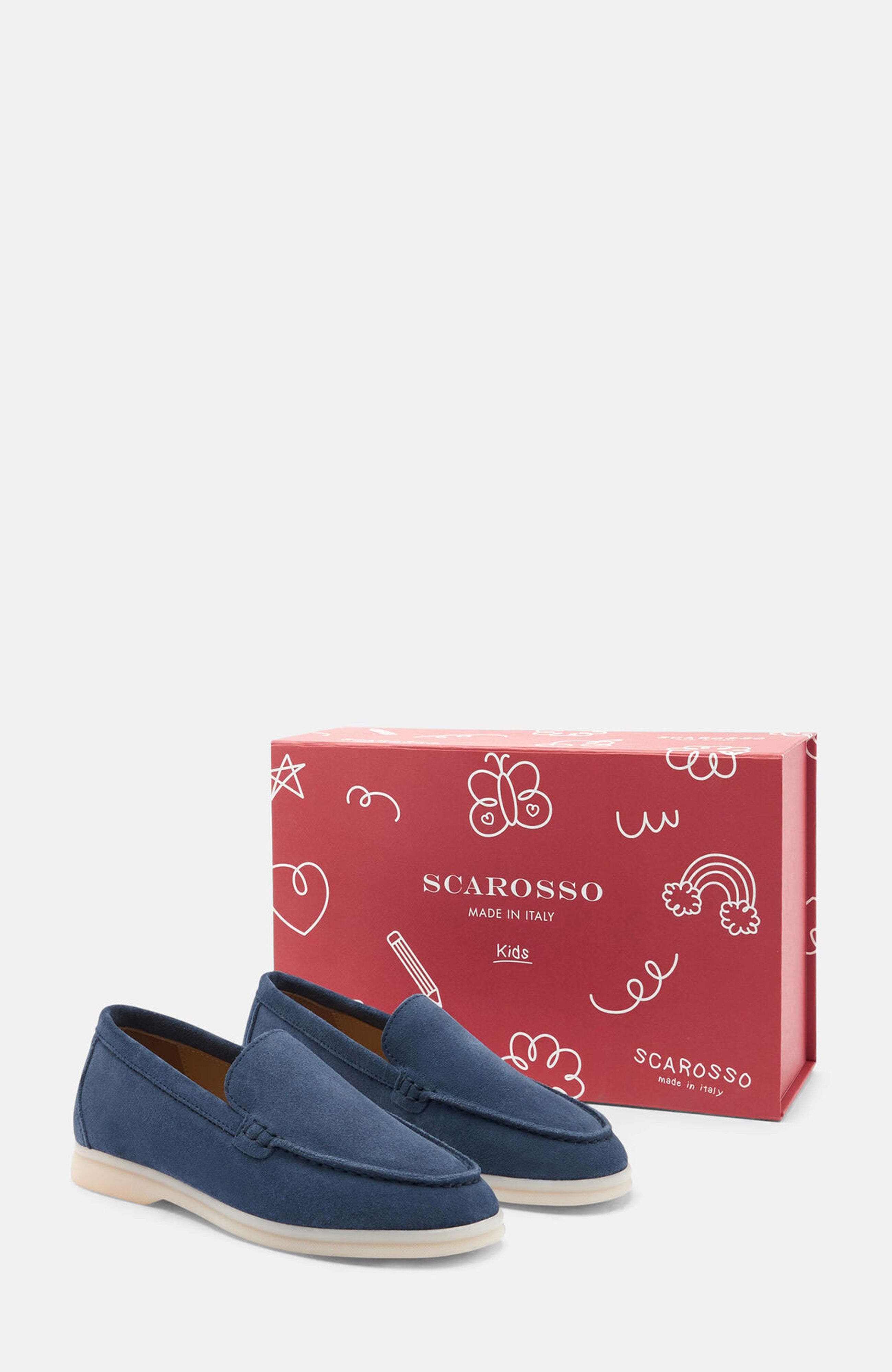 Ludovica Girl Loafers, Alternate, color, Steel Grey - Suede