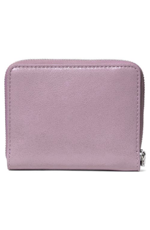 Kate Spade New York Loop Small Glazed Leather Zip Wallet In Purple