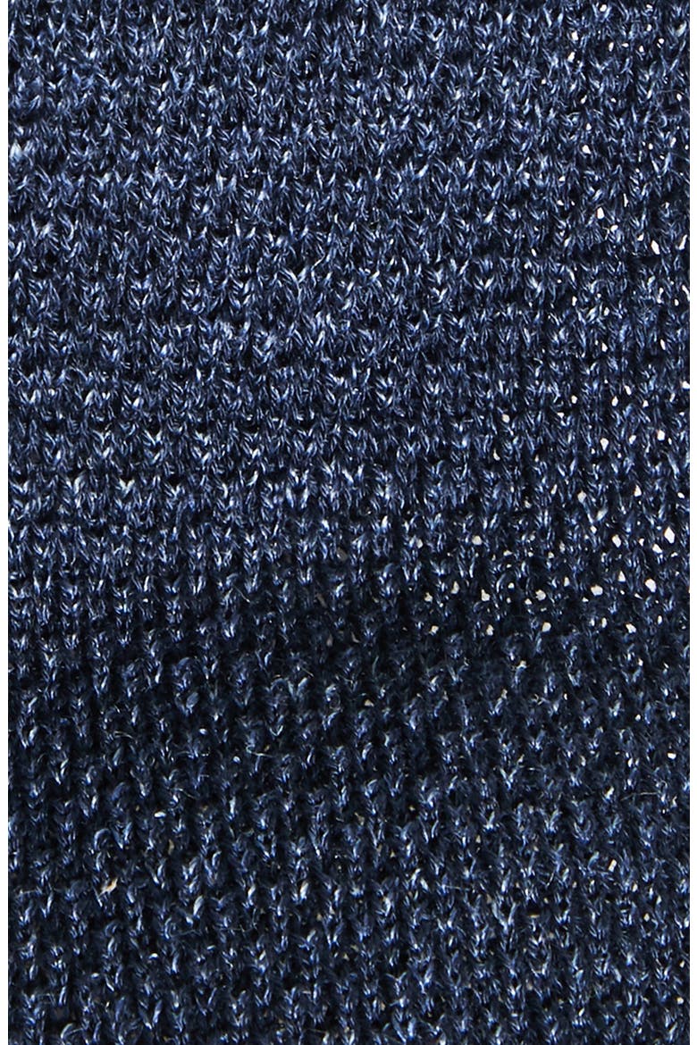 Knit Cotton & Linen Tie, Alternate, color, OCEAN BLUE