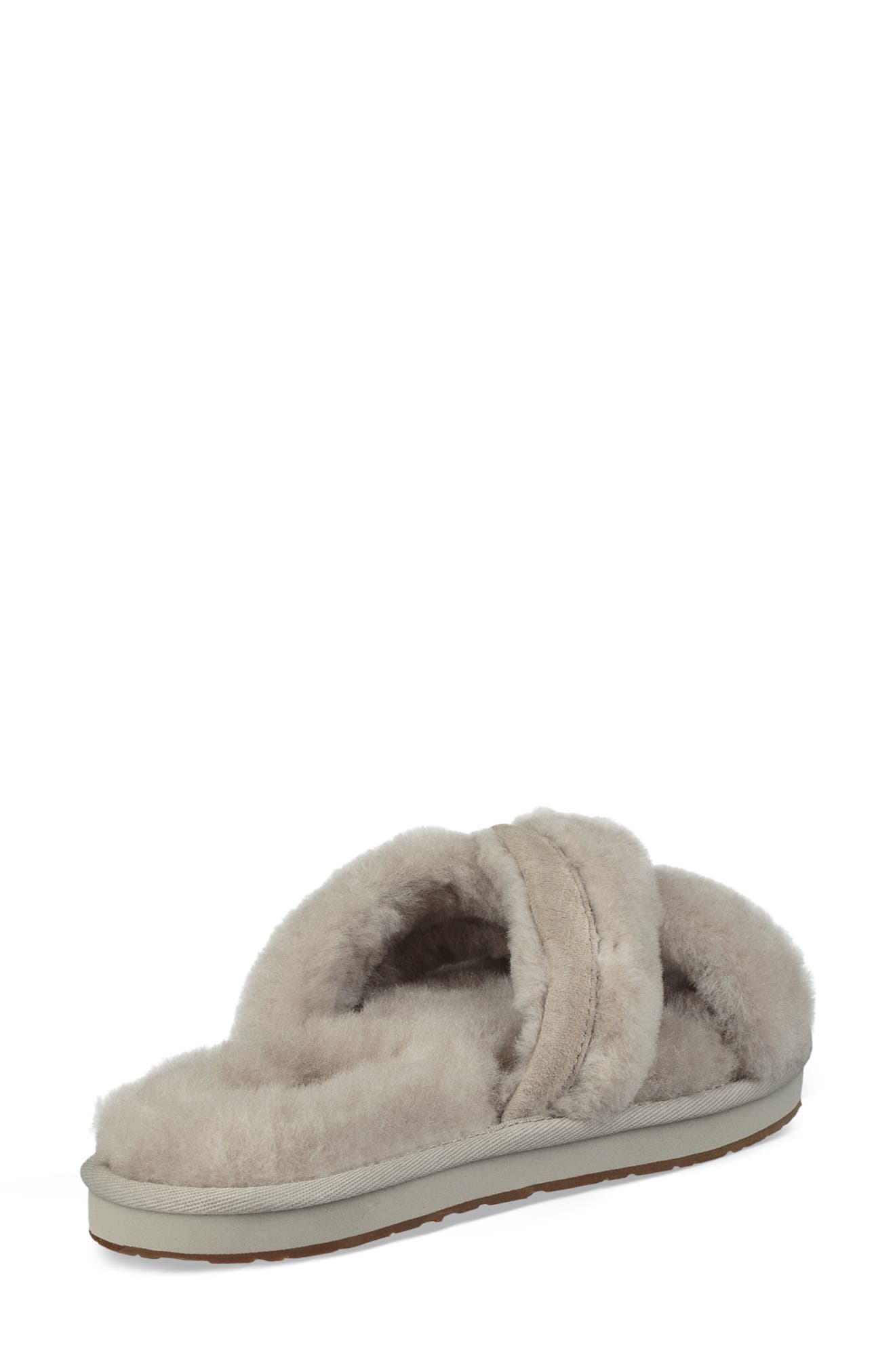 UGG<sup>®</sup> Abela Genuine Shearling Flip Flop, Alternate, color, 