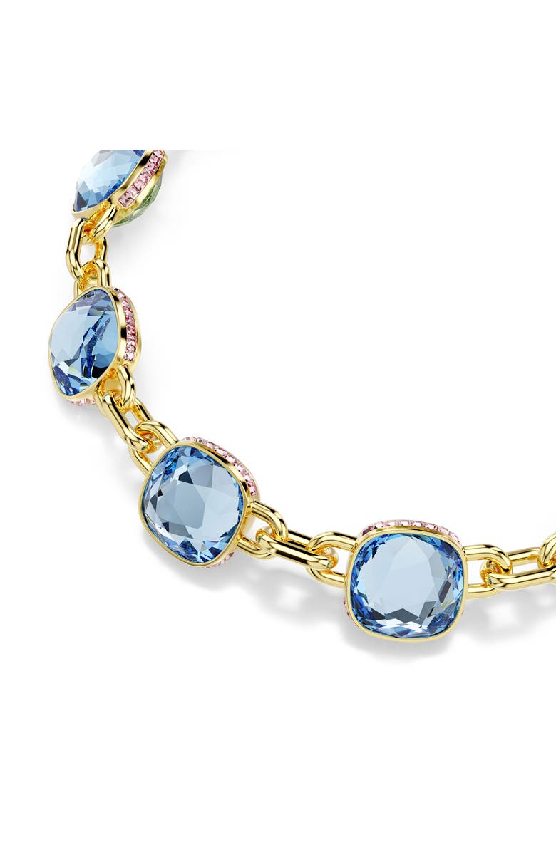 Swarovski Chroma Twist Crystal Station Collar Necklace, Alternate, color, Blue