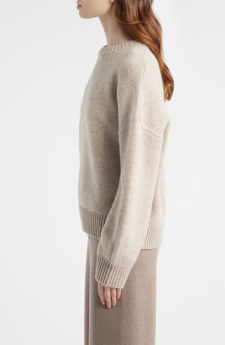 HOUSE OF CB Bear Chunky Relaxed Wool Sweater, Alternate, color, Oatmeal