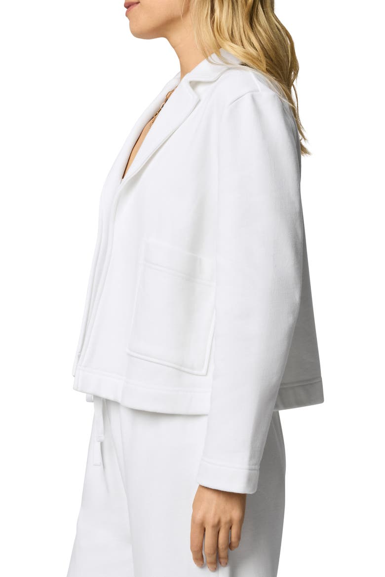 Matilda Cotton Fleece Jacket, Alternate, color, WHITE