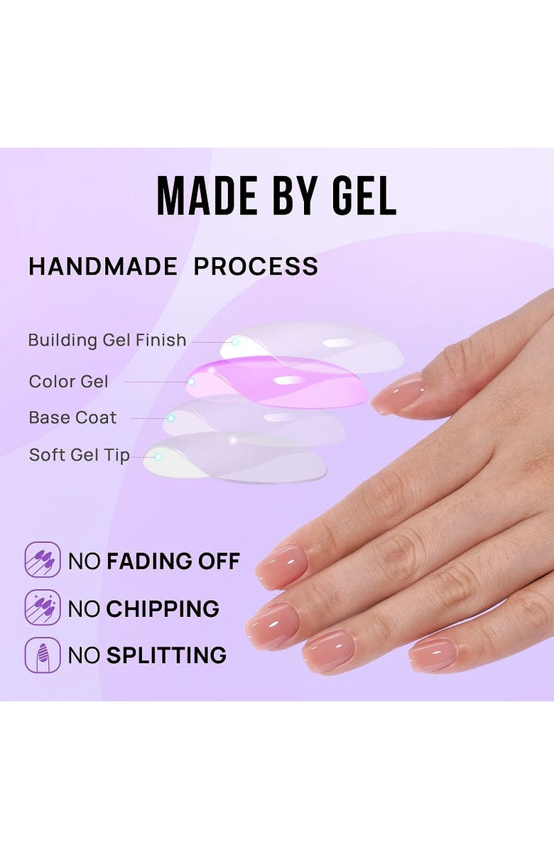 Btartboxnails Press-on Nails Set Short Square, Alternate, color, Cinnamon