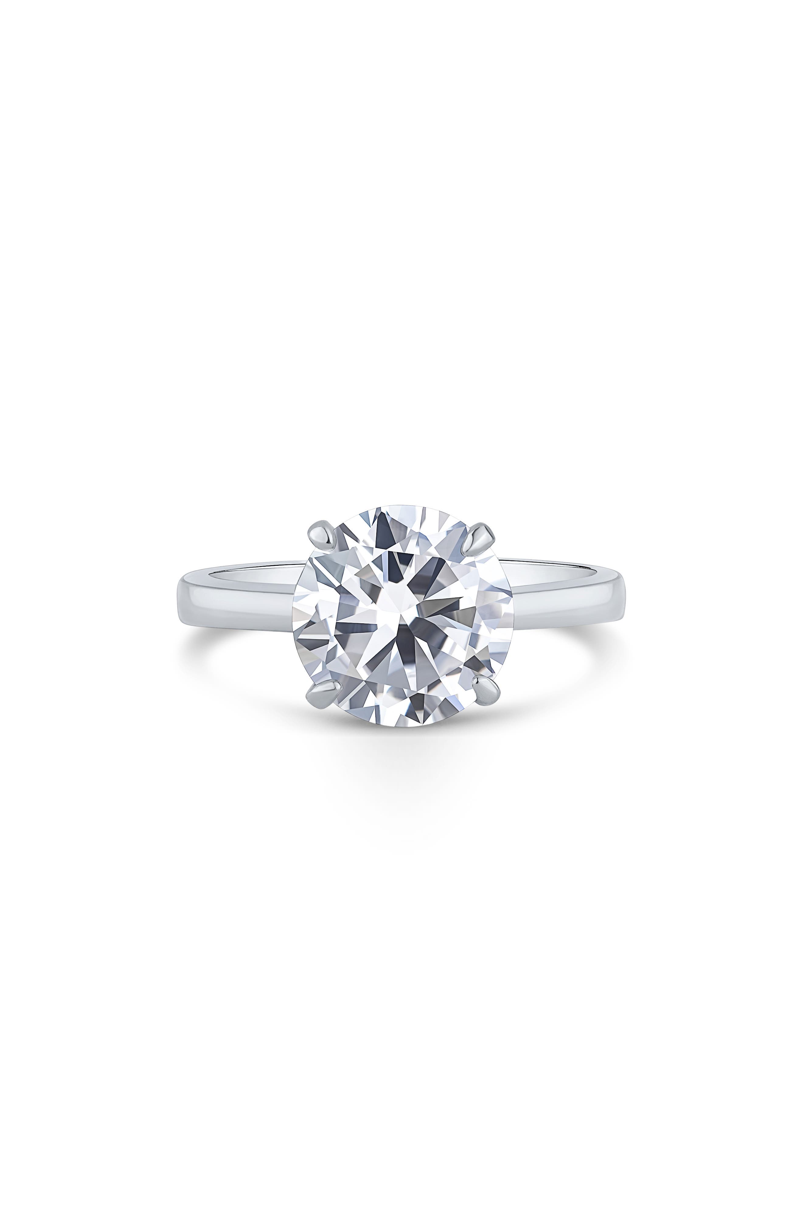 CZ by Kenneth Jay Lane Solitaire Cubic Zirconia Ring
