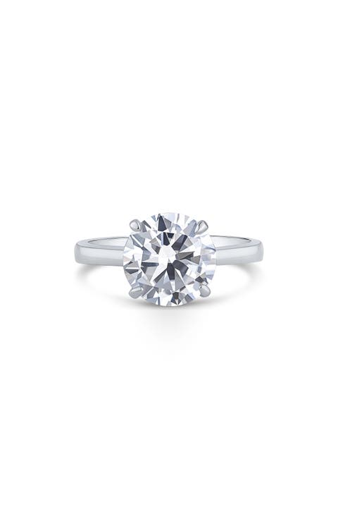 Solitaire Cubic Zirconia Ring