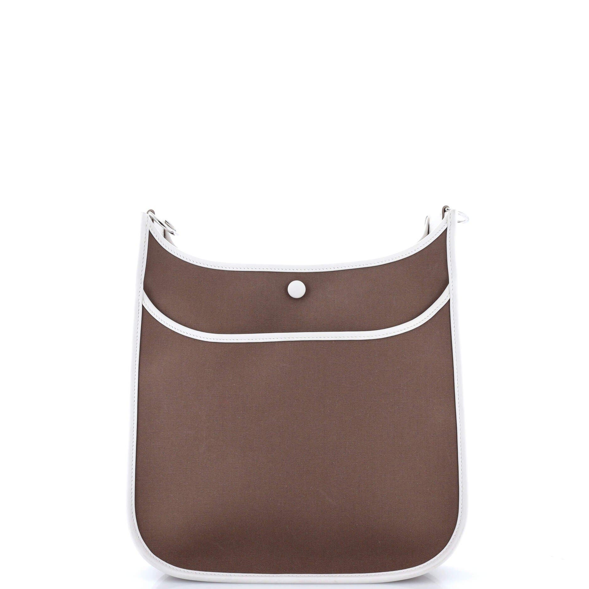 Pre-Owned Hermes Neo Evelyne Bag Toile and Leather PM, Alternate, color, Etoupe