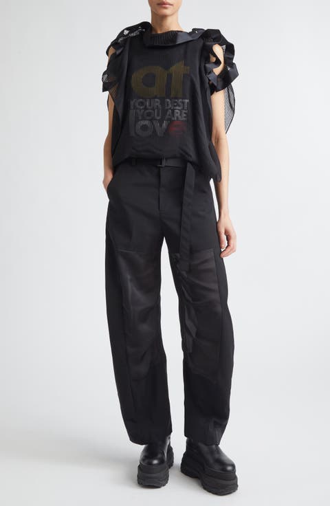 At Your Best, You Are Love Mixed Media Top